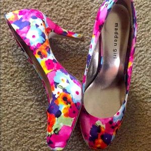 Madden Girl Floral Heels